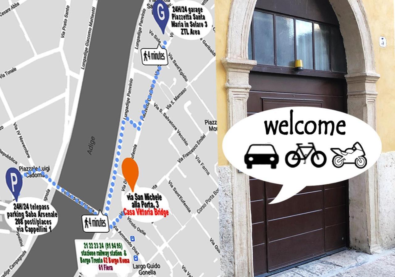 Casa Vittoria Bridge Bed and Breakfast Verona Exteriör bild